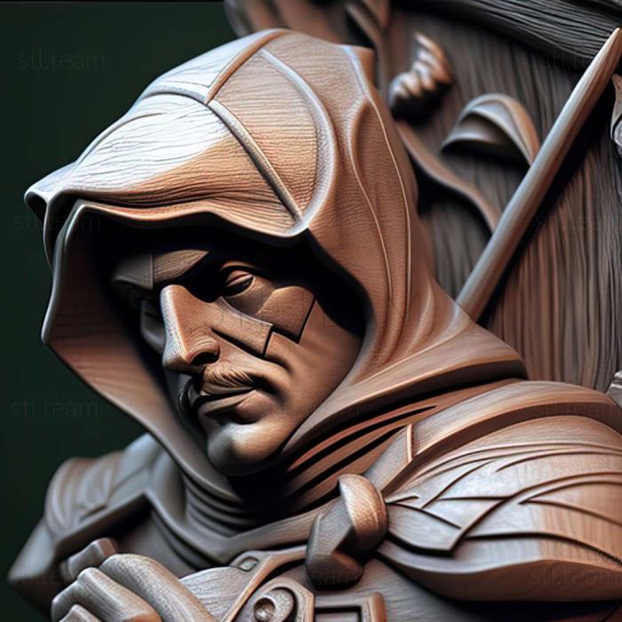3D model Robin Hood Defender of the Crown game (STL)